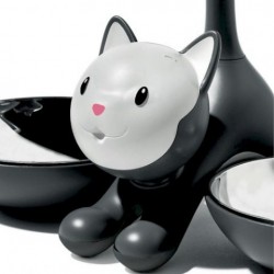 Alessi Tigrito Cat Bowl Black 