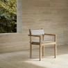 Carl Hansen AH502 Outdoor Dining Chair with Armrests