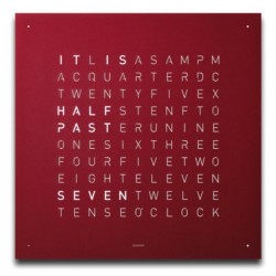 Qlocktwo Large Red Velvet