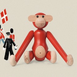 Kay Bojesen Monkey Mini Retro Red