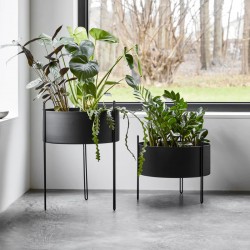 Woud Pidestall Flowerpot Tall