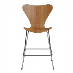 Fritz Hansen Series 7 Counter Stool Natural Veneer