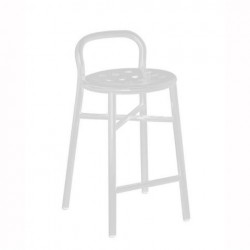 Magis Pipe Stool Frame and seat white