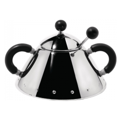 Alessi Michael Graves Sugar Bowl Black