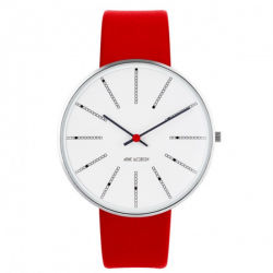 Arne Jacobsen Bankers Watch Red Questo Design