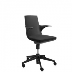 Kartell Spoon Chair Black chair - black seat (09)