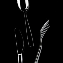 A Di Alessi Knifeforkspoon 6-3/4-Inch Pastry Fork, Mirror Polish, Set of 6