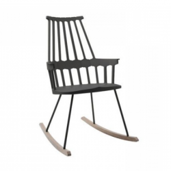 Kartell Comback Rocking Chair Black-oak