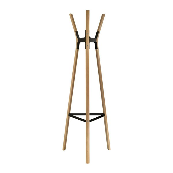 Magis Steelwood Coat Stand Beech and Black frame