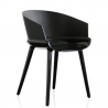 Magis Cyborg Ply Chair Black/black ash back