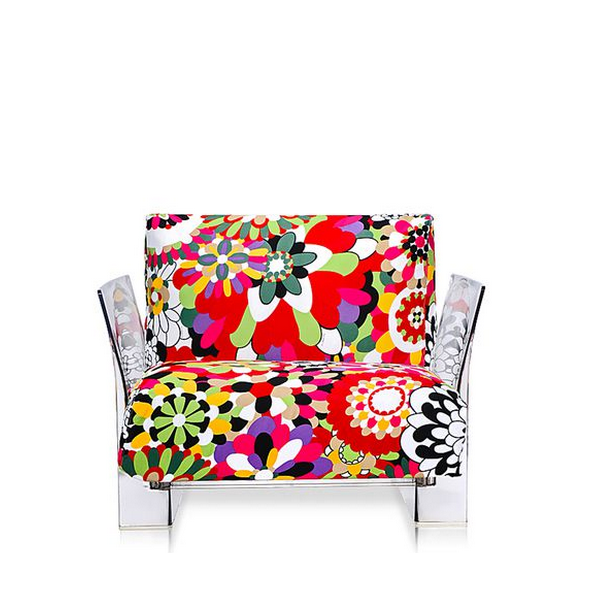 Kartell Pop Seater Missoni Shades of red