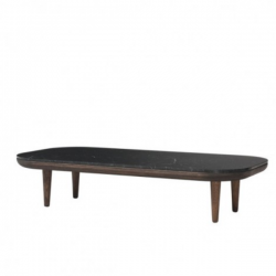 &Tradition Fly Rectangular Table Smoke Oiled Oak with Nero Marquina marble