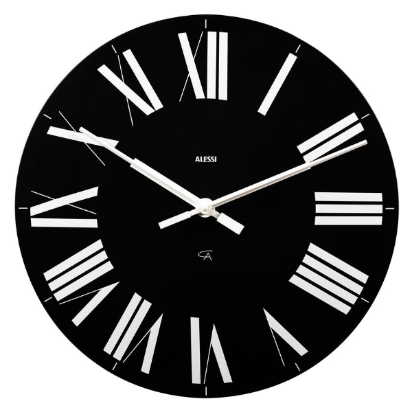 Alessi Firenze Clock Black
