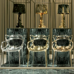 The Masters Chair Metallic by P. Starck for Kartell | at Questo 