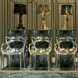 The Masters Chair Metallic by P. Starck for Kartell | at Questo