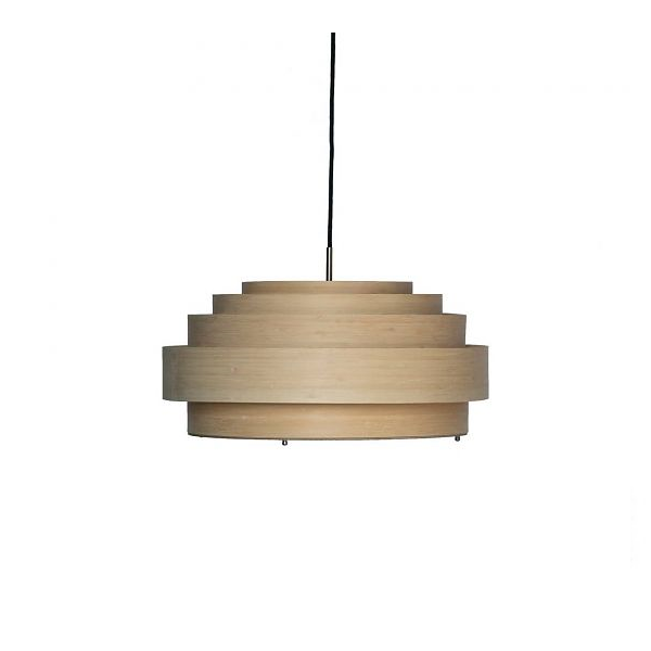 large wooden lampshade