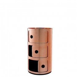 Kartell Componibili Metallic 3 Sections Copper