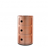 Kartell Componibili Metallic 3 Sections Copper