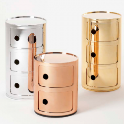 Kartell Componibili Metallic 3 Sections 