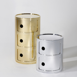 Kartell Componibili Metallic 3 Sections 
