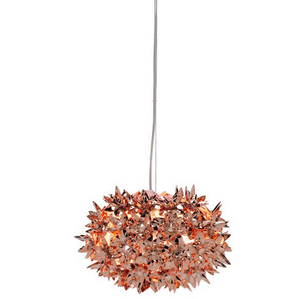 Kartell Bloom Large Metallic Pendant Lamp Copper