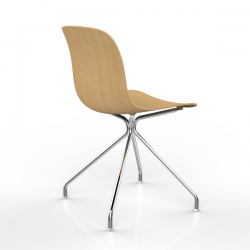 Magis Troy wood swivel chair 