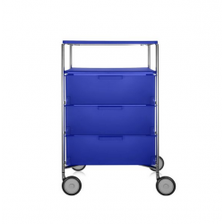 Kartell Mobil 3 Drawers and Shelf Opaque Cobalt blue