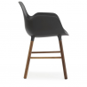 Normann Copenhagen Form Armchair Walnut Legs Black