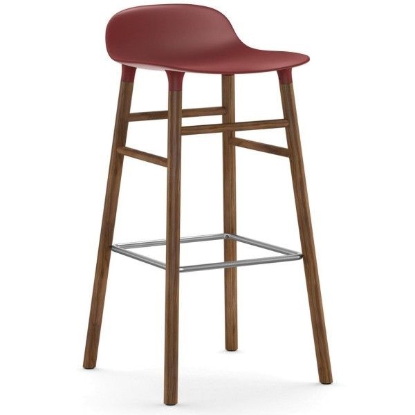 Normann Copenhagen Form Stool 75cm Wallnut Legs