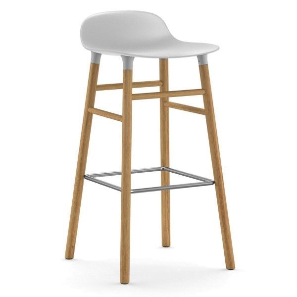 Normann Copenhagen Form Stool 75cm Oak Legs 