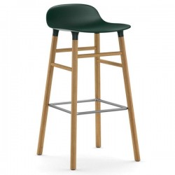 Normann Copenhagen Form Stool 75cm Oak Legs 