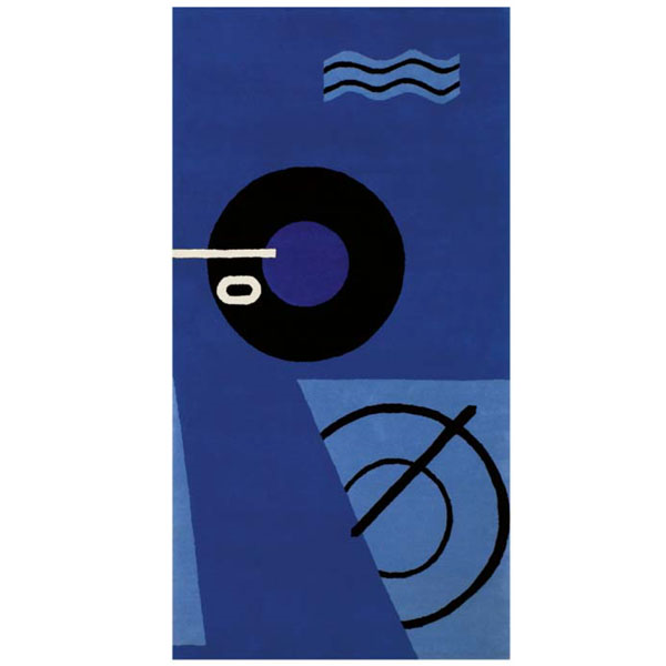 ClassiCon Blue Marine Rug, Eileen Gray 1925 – 1935 