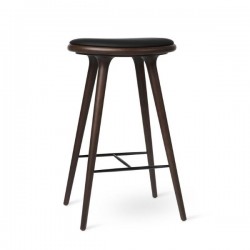 Mater High Stool Dark Stained Beech 74cm 