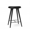Mater High Stool Black Stained Beech 69cm