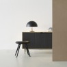 Mater Low Stool Black Stained Beech