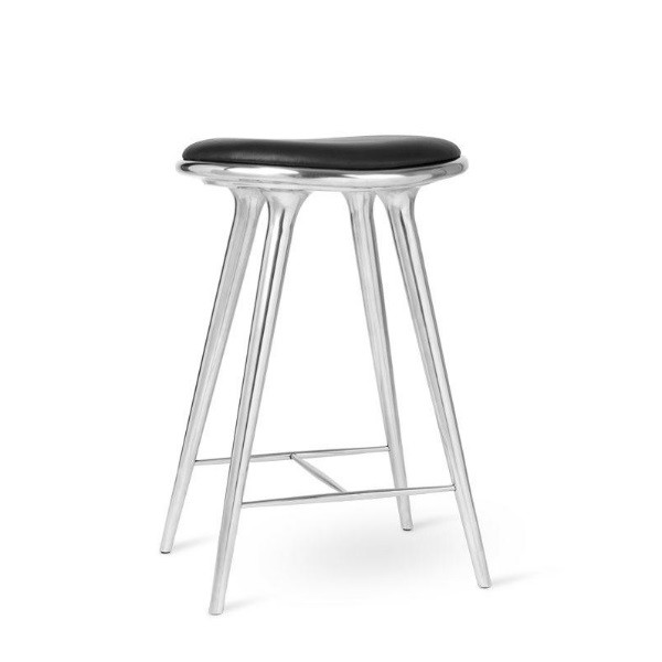 Mater High Stool Recycled Aluminium 69cm