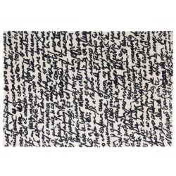Nanimarquina Black on white Manuscrit Carpet 