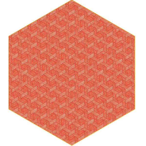 Moooi Hexagon Red Signature Carpet 