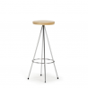 Mobles 114 Nuta Stool Wooden Seat 