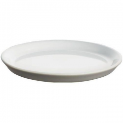 Alessi Tonale Plate in Stoneware Light Grey 