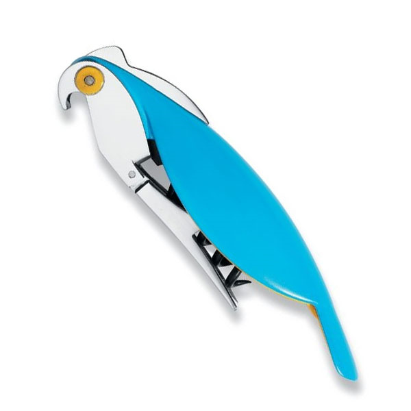 Alessi Parrot Sommelier Corkscrew Blue