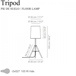 Carpyen Tripod Floor Lamp 