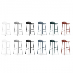 Normann Copenhagen Form Barstool Steel 65cm