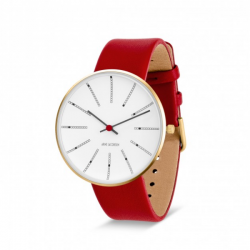 Arne Jacobsen Bankers Watch Red|Gold 