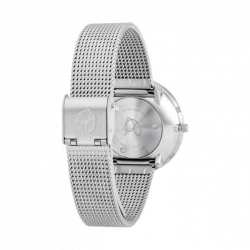 Arne Jacobsen Bankers White Dial, Silver Mesh 