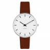 Arne Jacobsen City Watch White Dial, Brown Leather