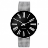 Arne Jacobsen Station Watch Black Dial, Silver Mesh