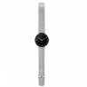 Arne Jacobsen City Hall Watch Black Dial, Silver Mesh