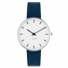 Arne Jacobsen City Hall Watch White Dial, Blue Leather