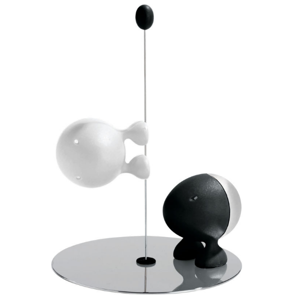 Alessi Lilliput Salt and Pepper Black and White